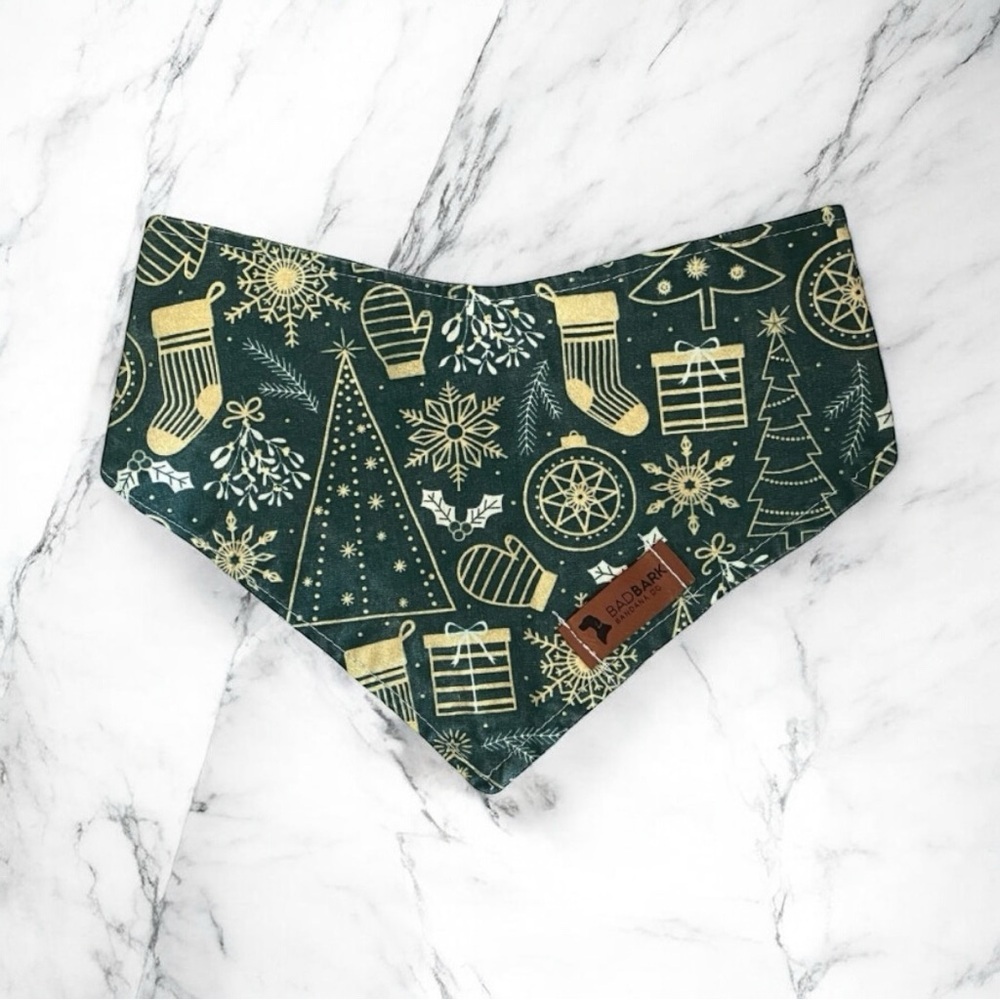 DOG Bandana - Christmas Essentials- Size L Large